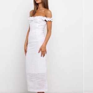 White petal and pup dress.